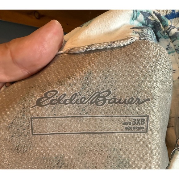 Eddie Bauer Outdoor Fly Fishing Short Sleeve Mens Button Down Collared Shirt 3XB - Picture 7 of 7